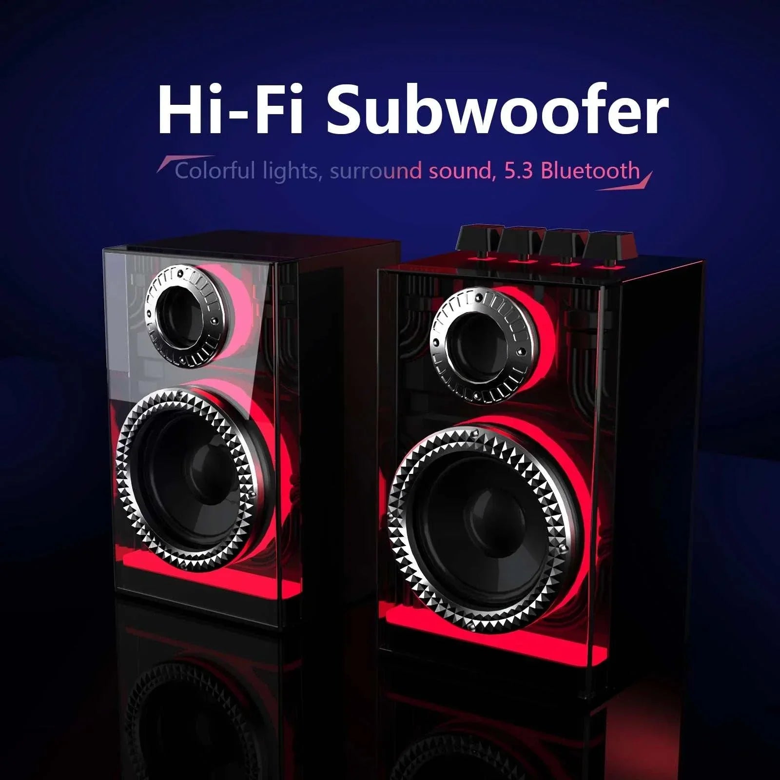 Compact portable Bluetooth speaker with wireless connectivity and deep bass sound