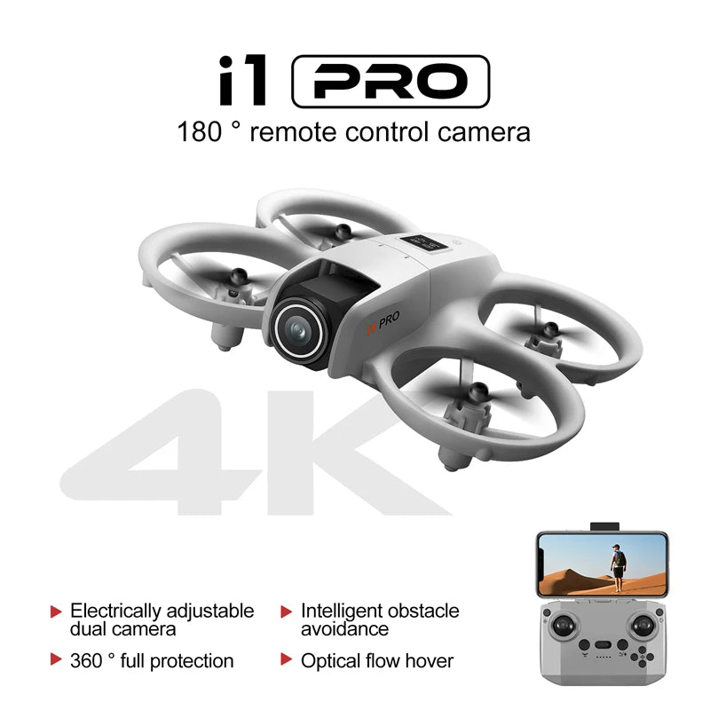 i1PRO Drone Professional 4K HD Dual camera 5G WIFI FPV UAV With Screen Remote Control RC Dron Avoidance Aerial Quadcopter Toys