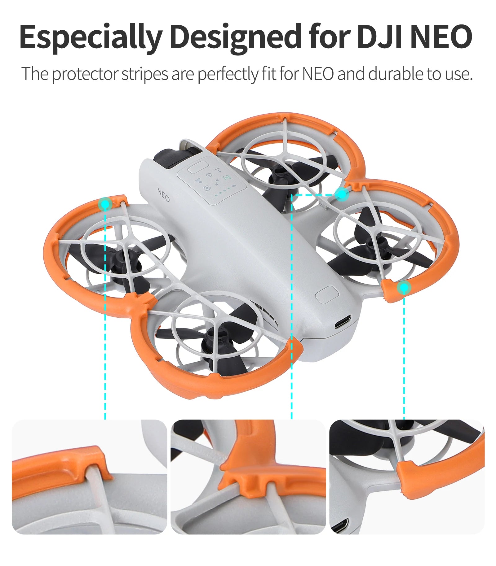 Propeller Guard For DJI Neo Anti-collision Shock-Absorbing Propellers Protection Cover Replacement For DJI Neo Drone Accessories