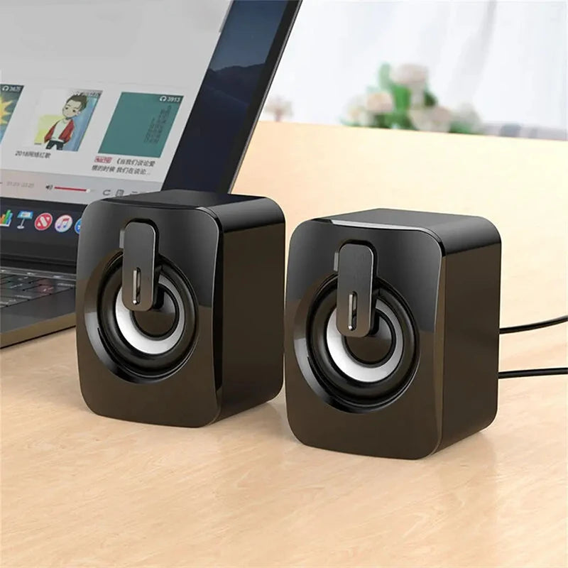 PC Computer Speakers PC Sound Box HIFI Stereo Microphone USB Wired Caixa De Som with LED Light For Desktop Computer PC Laptops