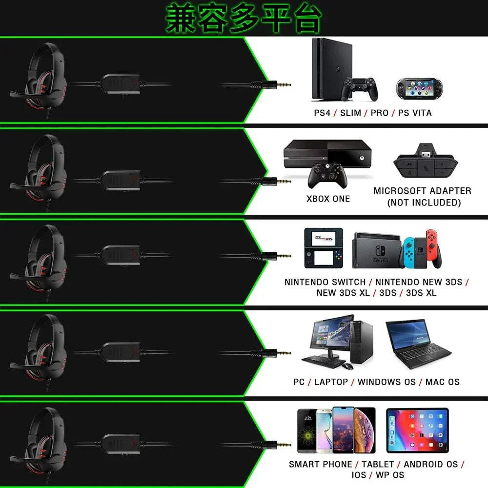 3.5mm Wired Gaming Headphones