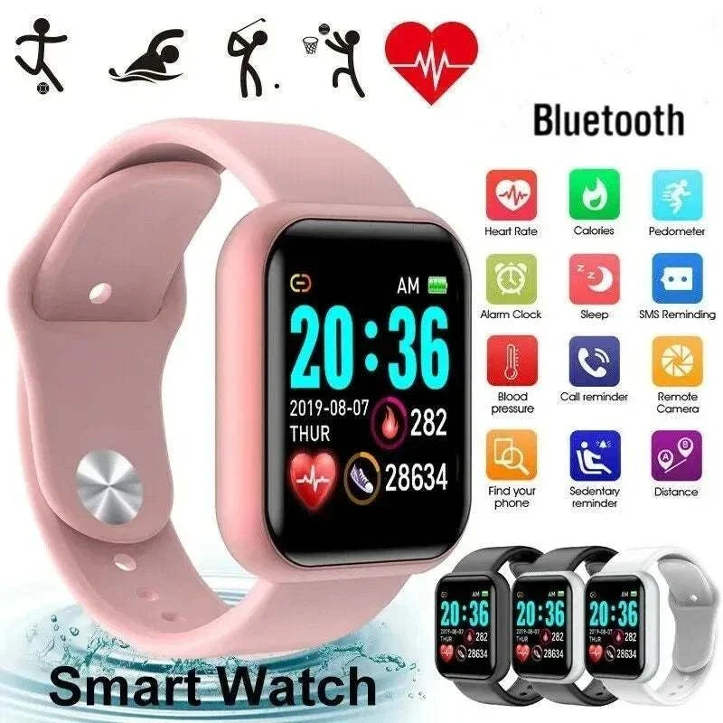 Smart watch for women and men with AMOLED display and fitness tracking features