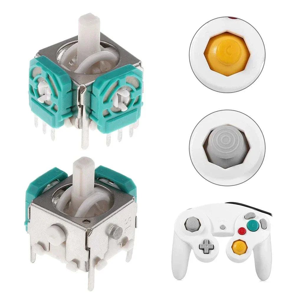 2pcs 3D Analog Rocker Joystick Axis Sensor Module Potentiometers for Gamecube Controller accessories
