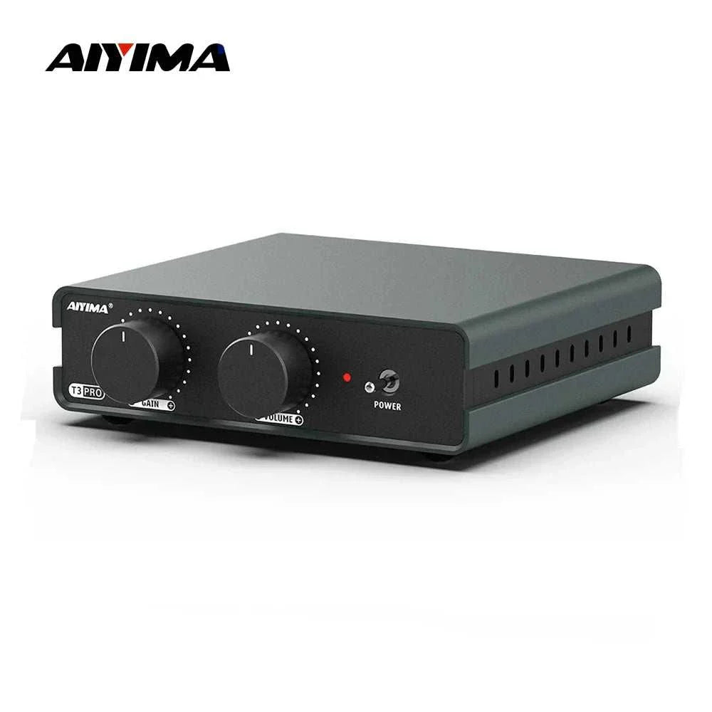 AIYIMA T3 PRO RIAA phono preamplifier for MM/MC vinyl with volume and gain control