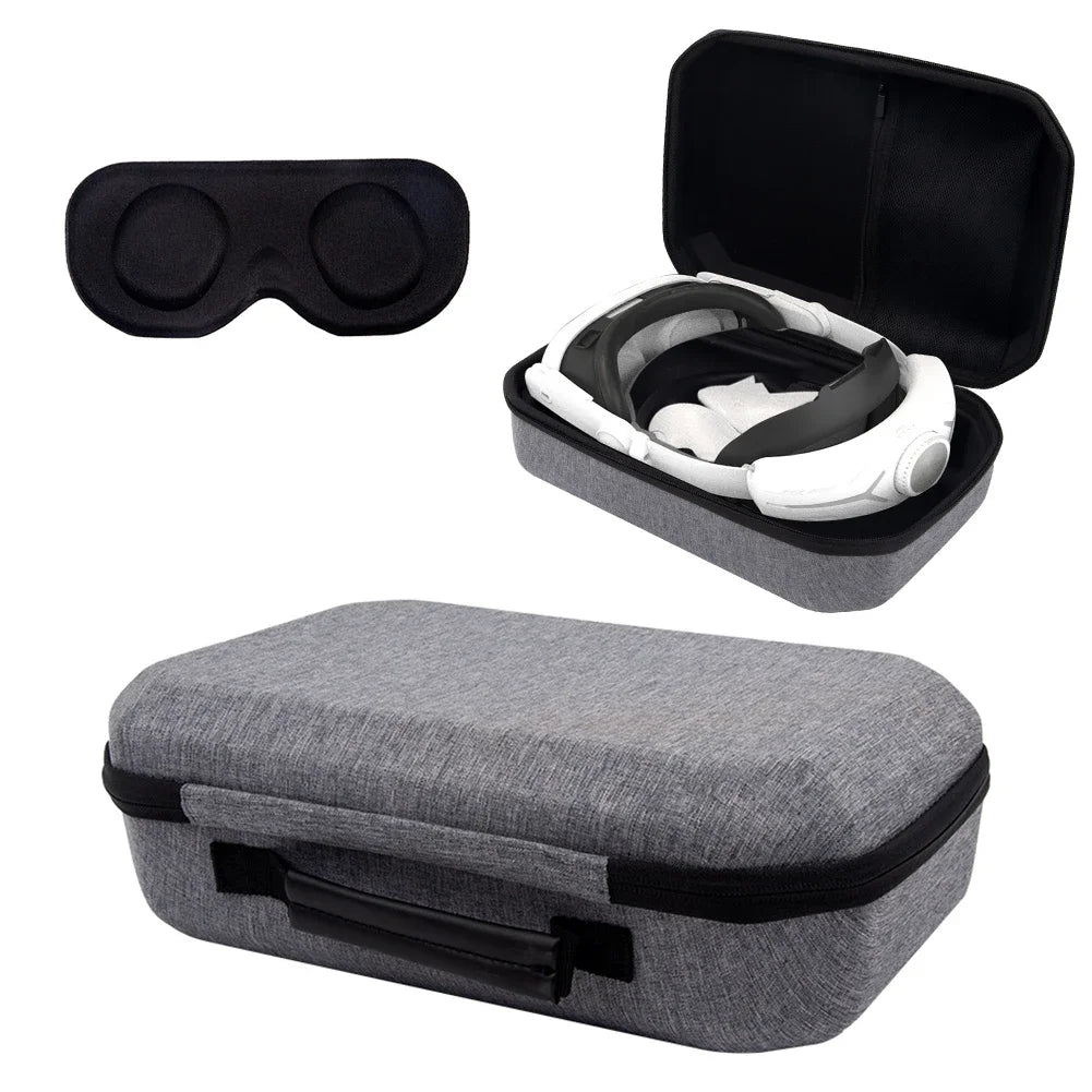 for Meta Quest 3 VR Glasses Storage Bag Waterproof EVA Portable Carrying Case Controller Protector for Meta Quest 3 VR Headset