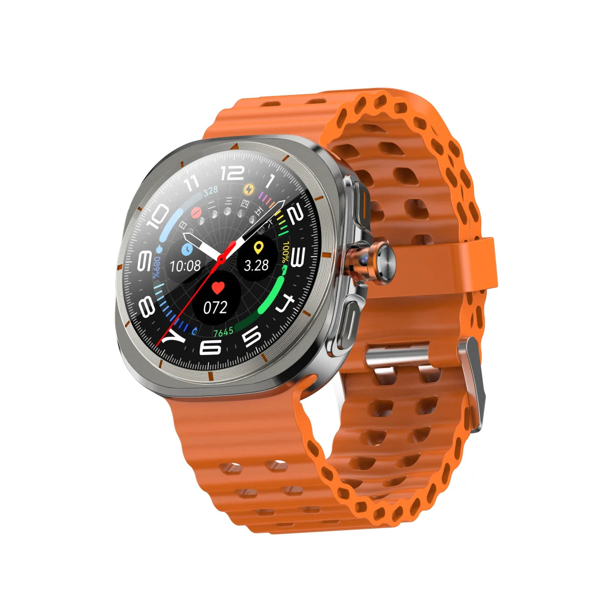 Cellular Smart Watch 1.508'' AMOLED Screen Dual Camera 4G SIM Call Precise Positioning Heart Rate Monitoring Android Smartwatch