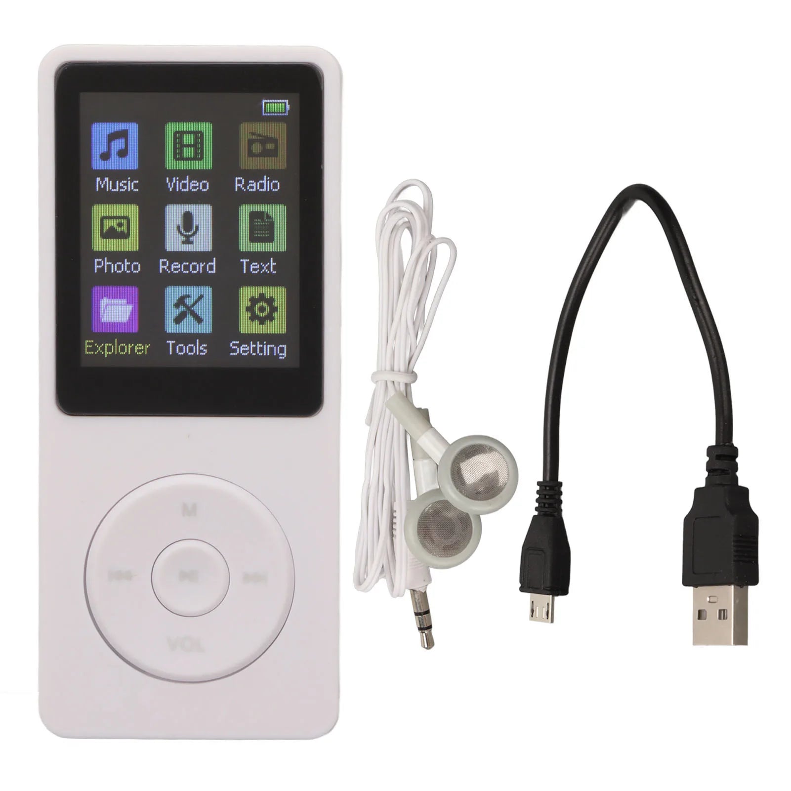 Digital Music Player 1.8 Inch LCD Support Small Memory Card Ultra Thin MP3 MP4 Player with Accessories Music Player Sound Player