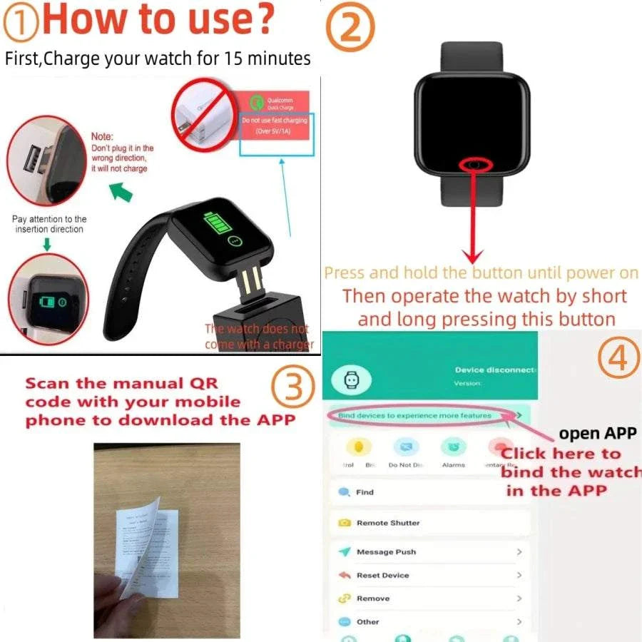 Smart Watch For Women Men