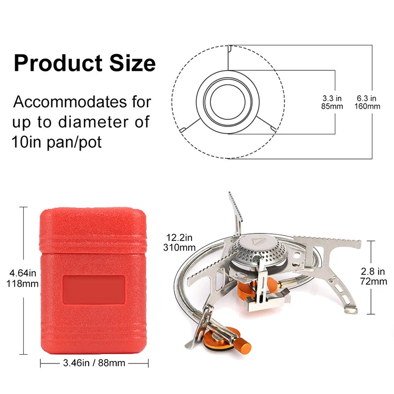 Widesea Camping Gas Stove – Portable Outdoor Burner