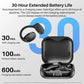 Refurbished TOZO OpenEgo Headsets Open Ear Headphone Bluetooth Dual Mic Clear Call Earphones with Earhooks IPX5 Water-resistant