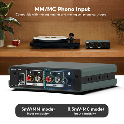 AIYIMA T3 PRO RIAA MM/MC Phono Preamplifier Vinyl Record Player Stereo Preamp Amplifier Turntable Phonograph Gain Control