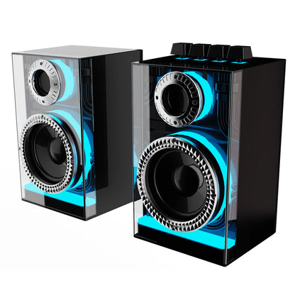 Bluetooth speaker, multi-function sound blaster, desktop dazzling subwoofer, home game audio, wireless/TF/DC 5V/AUX/3.5MM/USB