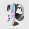 For Playstation5 Controller Holder Earphone Hanger Accessories Gaming RGB Headphone Stand for Desktop Gamer PS4 Xbox PS5 Gamepad