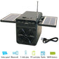 Portable FM Radio Solar Emergency Radio Receiver Built-in Speaker Mini Bluetooth Soundbar Support TF Card U Disk 18650 Battery