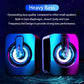 PC Computer Speakers PC Sound Box HIFI Stereo Microphone USB Wired Caixa De Som with LED Light For Desktop Computer PC Laptops