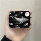 Whale and The Ocean Art AirPods Case Black Wireless Bluetooth Earphone Case for Apple Airpods 1 2 3 Pro 2 Protective Case