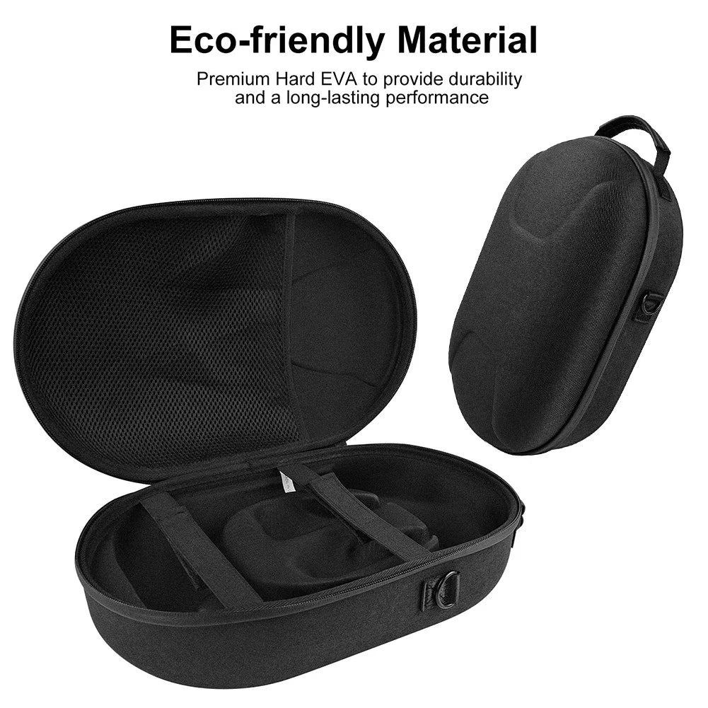for Meta Quest 3 VR Glasses Storage Bag Waterproof EVA Portable Carrying Case Controller Protector for Meta Quest 3 VR Headset