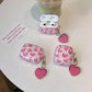 Luxury Pink Lover Heart Case For AirPods 4 Pro 2 3 Earphone Funda For AirPods Pro 2nd Generation Coque For AirPod 4 Pro 2 USB C