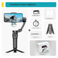 3-Axis Smartphone Gimbal with AI Face Tracking Fill Light Anti-Shake for YouTube/TikTok/Vlogger Lightweight Easy to Use Portable