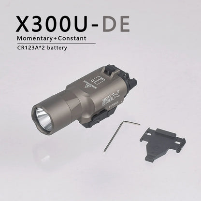 US warehouse Surefire M600C M600 M300 X300 Ultra Tactical Scout Light Rifle Weapon Flashlight Hunting Momentary Pressure Switch