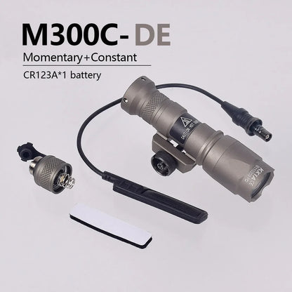 US warehouse Surefire M600C M600 M300 X300 Ultra Tactical Scout Light Rifle Weapon Flashlight Hunting Momentary Pressure Switch